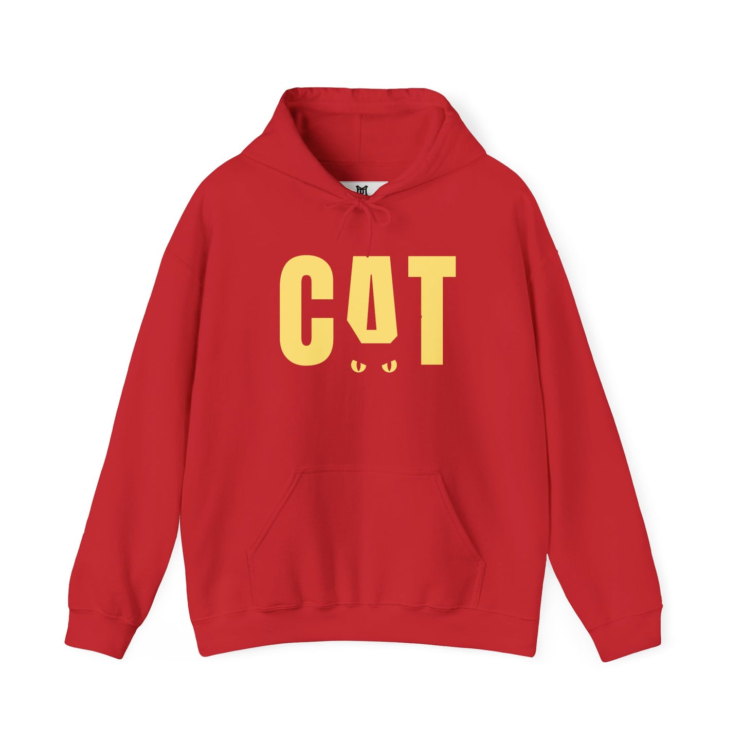 Cat Logo Hoodie — Playful Yellow CAT Design Pullover
