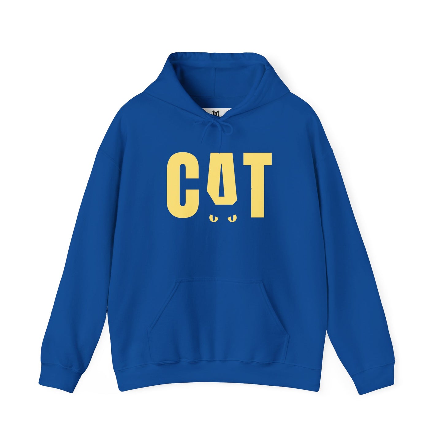 Cat Logo Hoodie — Playful Yellow CAT Design Pullover
