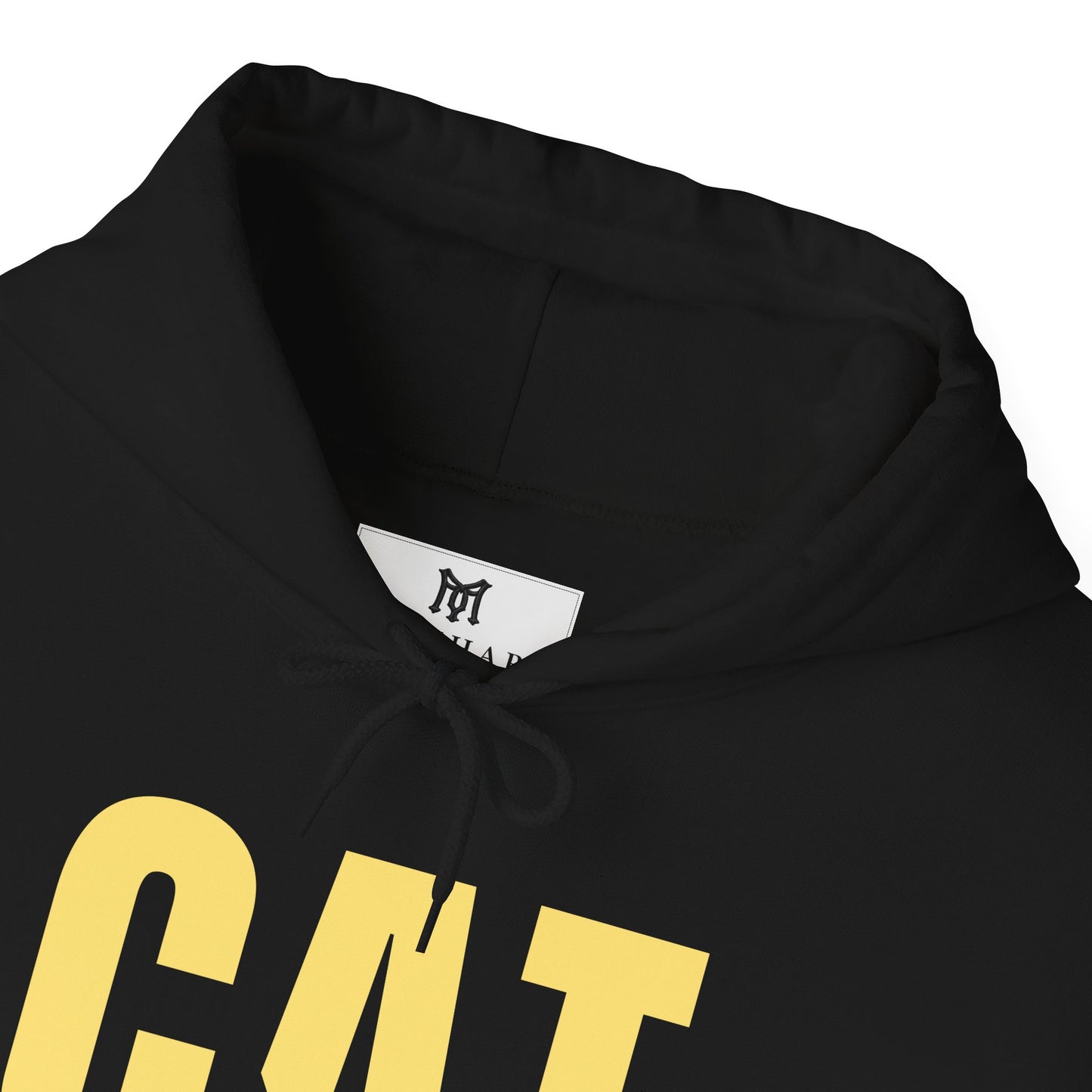 Cat Logo Hoodie — Playful Yellow CAT Design Pullover
