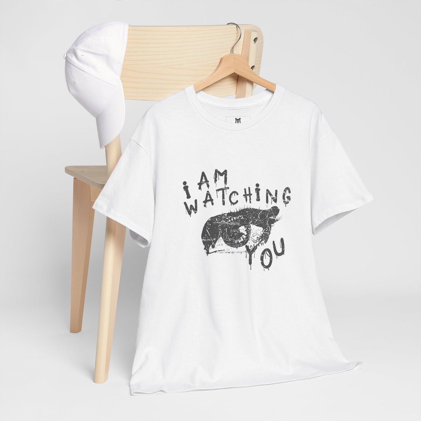 I Am Watching You Eye Graphic Tee — Creepy Vintage Eye Shirt
