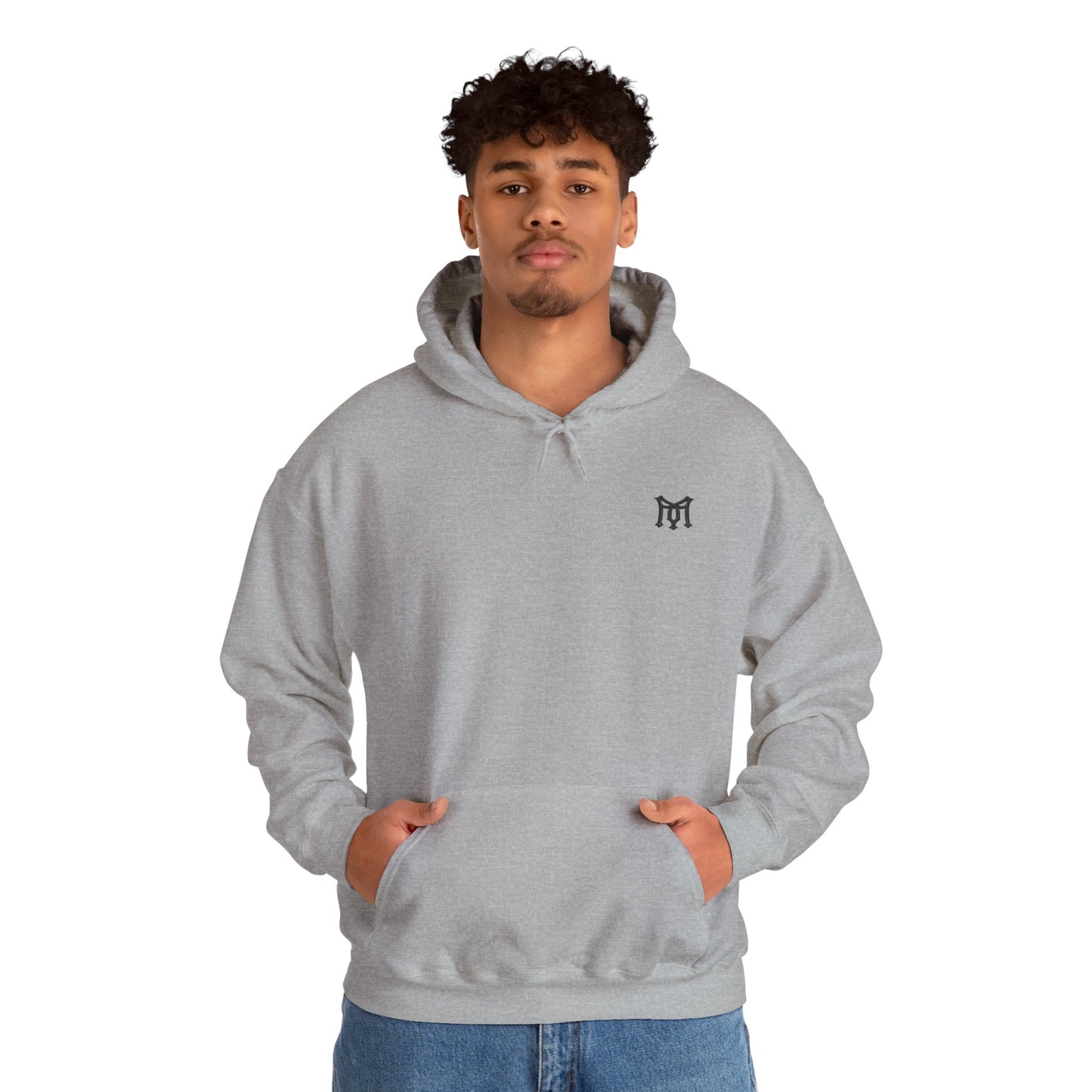 I Am Watching You Eye Graphic Hoodie — White Streetwear Pullover